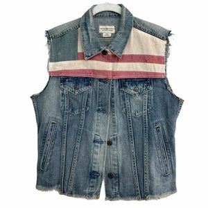 levi's vest sleeveless denim seamed